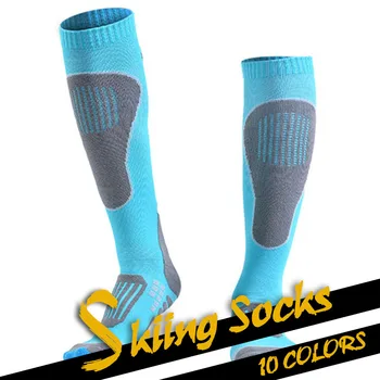 GOBYGO Зимние Мужские и женские носки для альпинизма с длинными трубками, походные носки, махровые теплые носки с толстой подошвой, удобные непромокаемые носки