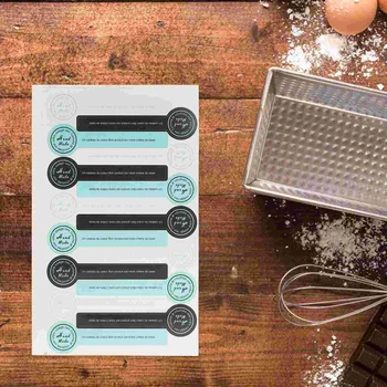50 Листов Подарочных Упаковочных Наклеек для Торта и печенья DIY Label Stickers DIY Наклейки Для выпечки