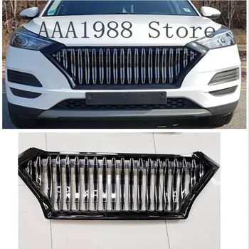 2019 2020 2021 2022 для Hyundai Tucson ABS Передняя гоночная решетка автомобиля GT решетка радиатора подходит к решетке ABS мрачного черного цвета