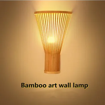 Татами, сплетенные из бамбука, Дзен, Юго-Восточная Азия, гостиная отеля, Прикроватные лампы для спальни, антикварные настенные светильники для гостиниц типа 