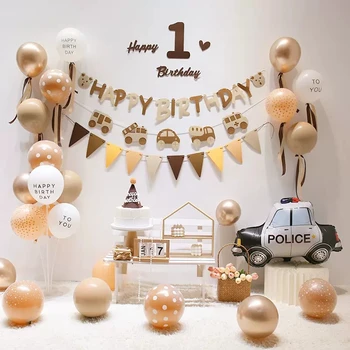 INS Гирлянда из воздушных шаров в стиле бохо Coffee Coco Ретро-баллон цвета Хаки для душа ребенка, товары для вечеринки по случаю Дня рождения детей