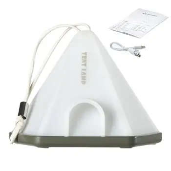 Походный ночник, портативный походный фонарь в форме палатки с 6 режимами освещения, аварийный свет, Подвесная лампа на батарейках, USB