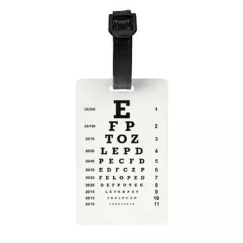 Подарочная Багажная Бирка Для Очков Optician Custom Eye Chart Багажные Бирки Privacy Cover ID Label