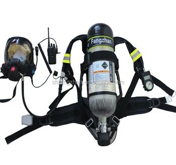 SCBA, дыхательный аппарат повышенного давления с разомкнутым контуром и пожарной сигнализацией