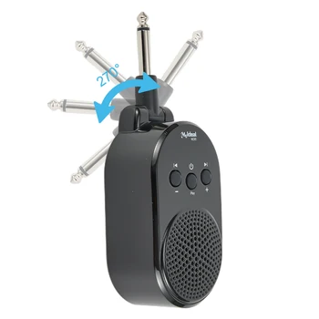 Mini Amplifie Мини-Гитарный УСИЛИТЕЛЬ 4 часа 5 Вт 6,35 мм Штекер Мини-Усилитель USB Перезаряжаемый Черный Гитарный Усилитель Литий-Ионный Аккумулятор