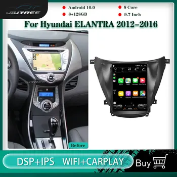 Вертикальный Экран Android Автомобильный Радиоприемник Аудио Стерео Для Hyundai Elantra Avante 2012-2016 Мультимедийный Видеоплеер Навигация GPS 2din