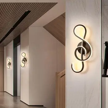 светодиодный настенный светильник в скандинавском минималистичном стиле, прикроватная лампа для спальни