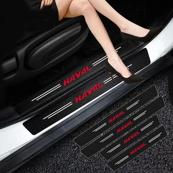 Накладка На Порог Двери Автомобиля Наклейки Из Углеродного Волокна Автомобильные Аксессуары Для Haval Jolion H6 2021 H1 H2 H3 H4 H5 H7 H8 H9 M4 M6 F7 F7X H2S
