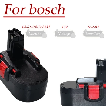 Для Bosch 18V 4,8-12,8Ah BAT025 Аккумуляторная Батарея Ni-MH Электроинструменты Bateria Для Дрели GSB 18 VE-2 PSR 18VE BAT026
