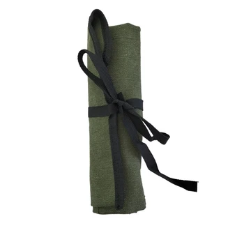 Свернутая сумка для инструментов, 1 предмет, аксессуар 33x27 см, Зеленый подвесной инструмент, многоцелевой, множество карманов, ткань Оксфорд