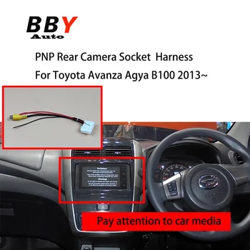 Жгут проводов гнезда камеры заднего вида для Toyota Avanza Agya B100 2013 ~ 2022 Головной блок Оригинальный кабель ввода дисплея