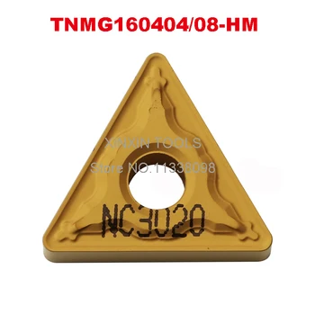 100% Оригинальный Токарный инструмент для стали TNMG160404-HM TNMG160408-HM TNMG220408-HM NC3030 Твердосплавные пластины токарного станка NC3020