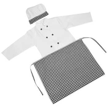 1 комплект детской одежды шеф-повара, принадлежности для костюмов, детский костюм шеф-повара для косплея, детская костюмированная одежда