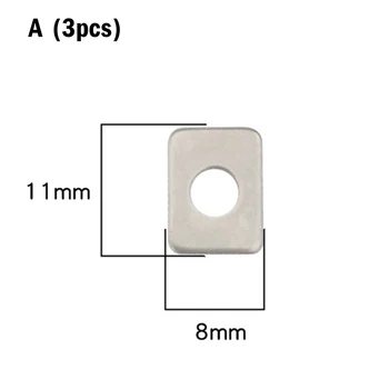 3 Шт. Бесшумные безмасляные клапанные пластины Ленточно-поршневой станок для воздушного компрессора Запасные части для головки воздушного компрессора