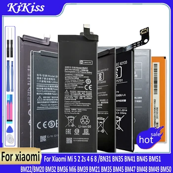 Аккумулятор для Xiaomi Mi 5, 2S, 4, 6, 8, BM22, Mi5, BM20, BM32, BM36, Mi6, BM39, BM21, BM35, BM45, BM47, BM48, BM49, BM50, BN31