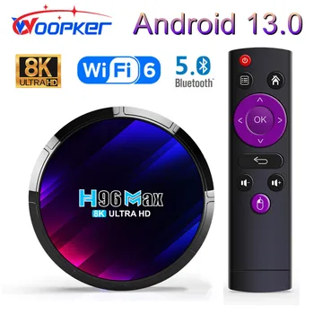 H96 MAX RK3528 Android 13 TV Box Rockchip 3528 Четырехъядерный медиаплеер 8K Wifi6 BT5.0 4 ГБ 64 ГБ Google Voice 2 ГБ 16 ГБ телеприставка