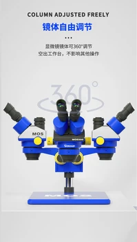 RF-7050PRO 7-50X Механик MOS300 6X-45X Зум Тринокулярный Микроскоп для Ремонта Пайки iPhone Стерео Промышленный Зум-Микроскоп