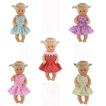 Новое платье в цветочек, 42 см, кукла Ненуко, аксессуары для куклы Ненуко и су Германита