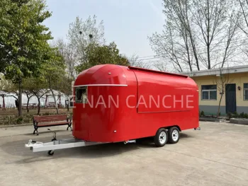 китайский продовольственный караван с кухней, передвижной грузовик для перевозки еды, полностью оборудованный передвижной трейлер для быстрого питания, стандарт США