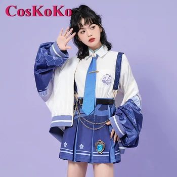 CosKoKo Kamisato Ayato Косплей Костюм Игра Genshin Impact Производная Моды Повседневная Одежда Униформа Женская Праздничная Одежда Для Ролевых Игр