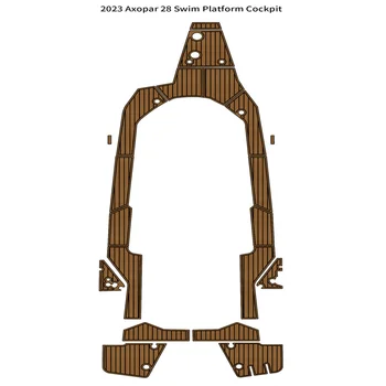 2023 Axopar 28 Коврик для плавательной платформы в кокпите лодки EVA Foam Коврик для пола из искусственного тика