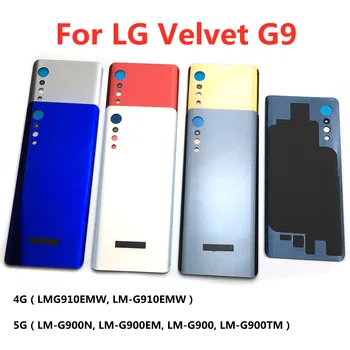 Для LG G9 Стеклянная Крышка Батарейного Отсека Задняя Крышка Для LG Velvet G9 4G G910 5G G900 Корпус Задняя Дверная Панель Наклейка На Крышку Шасси
