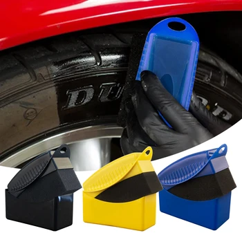 Губка для полировки автомобильных колес Воском Очиститель высокого давления Щетка для чистки автомобильных шин Автомобильные Товары Аксессуары для чистки деталей автомобиля
