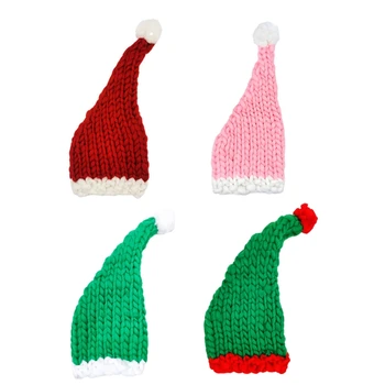 Рождественская вязаная шапка Родитель-ребенок Эльфийская шапочка-бини Шерстяная шапка для занятий спортом на открытом воздухе