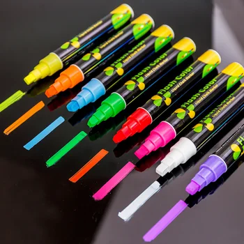 Флуоресцентный маркер для окон, цветная ручка, жидкий мел, стираемый маркер