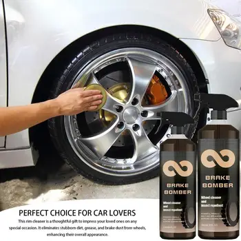 Спрей для очистки колес, деталей автомобиля, тормозной пыли, ободов и шин, мощный профессиональный спрей для очистки тормозных дисков для