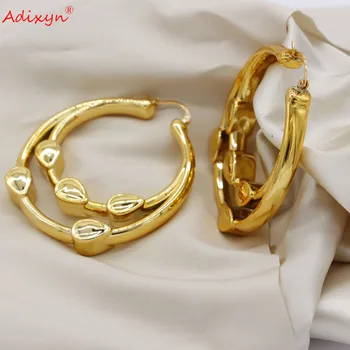 Adixyn (2 цвета) Серьги-кольца В Африканском Стиле Для Женщин, Серьги Для Девочек, Ювелирные Изделия, Уникальные Дубайские Висячие Серьги Для Женщин, Подарки Для Вечеринок N080712