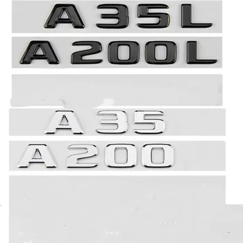2019 Серебристые Глянцевые Черные Буквы A35 A45 A200 A45S Эмблема для Mercedes Benz Автомобильное Крыло Багажник Задний W176 W177 Наклейка