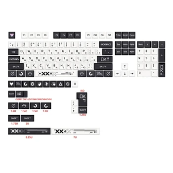 Набор клавишных колпачков XDA CSgo для 128 клавиш клавиатуры английского/японского/Корейского/русского челнока