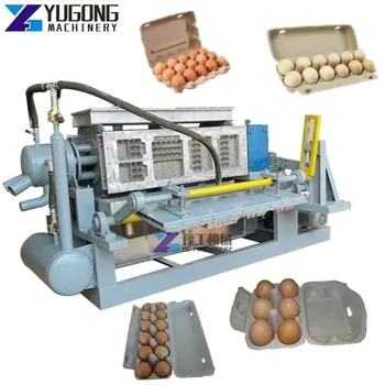 YG Машина для производства бумажных лотков для яиц, машина для изготовления картонных коробок для яиц, линия по производству поддонов для яиц