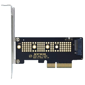 M.2 NVME SSD NGFF Для PCIE 3,0x4 Адаптер PCIE M2 Riser Card Адаптер Поддержка 2230 2242 2260 2280 Размер Nvme M.2 SSD