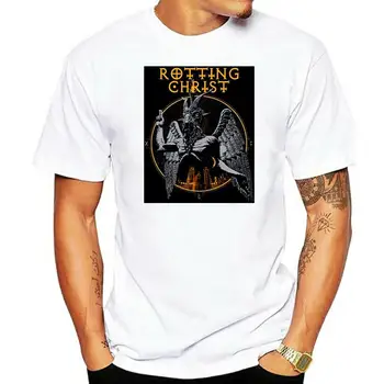 Мужская футболка Rotting Christ Santanica, черные стильные футболки оверсайз, черные топы, мужская футболка, женская футболка