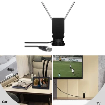 Портативная комнатная антенна, компактные и легкие антенны, телевизионная антенна для четкого цифрового приема
