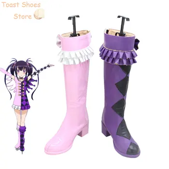Обувь для косплея Kuri Kaname, Обувь из искусственной кожи, Ботинки на Хэллоуин, аниме 