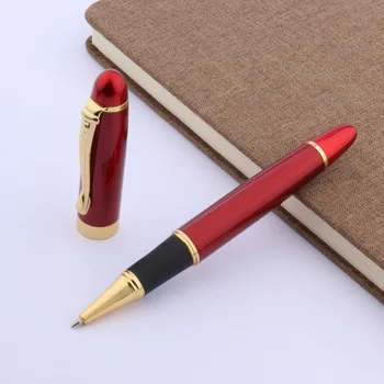 Новая офисная Красная роспись с золотой отделкой, подарок, ручка-роллер для заправки черных чернил 0,5 мм