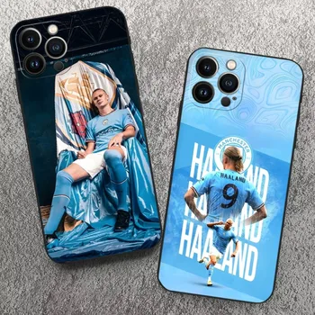 Чехол для телефона Football-H-Haland-Star Для Iphone 15 14 13 Mini 11 12 Pro Max Xr X Xs 7 8 Plus С Противоударной задней крышкой