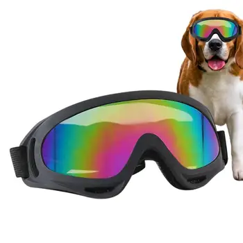 Солнцезащитные очки для собак, солнцезащитные очки для домашних животных, пылезащитные летние пляжные очки для щенков с регулируемым ремешком, защитные очки для глаз