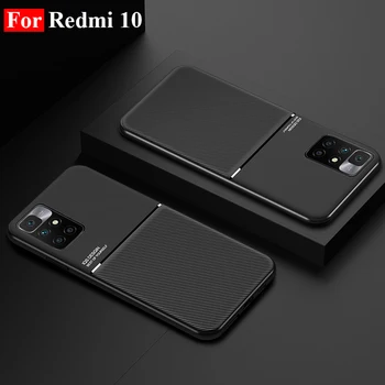 Для Redmi 10 Чехол Магнитный Чехол для телефона Xiaomi Redmi 10 Чехол TPU Задняя крышка Для Xiaomi Redmi10 Чехол Защитный Чехол Coque