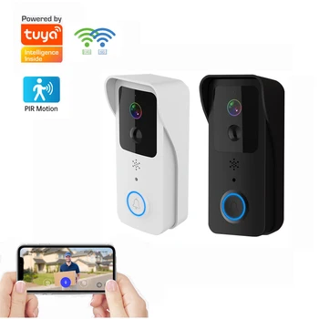 Tuya APP 2.4G / 5G WiFi Smart 1080P Видео Дверной Звонок Камера Безопасности PIR Камера Обнаружения Движения Домофон Ночного Видения Беспроводной Звонок