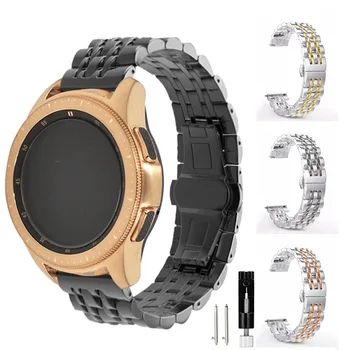 22мм 20мм Металлический Ремешок для Samsung Galaxy Watch46мм 42мм Gear S3 frontier Ремешок из Нержавеющей Стали Браслет для Huawei watch46мм 42мм