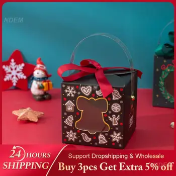 Коробка конфет Высококачественный и прочный Модный Рождественский подарок Рождественская коробка конфет Подходит для праздничного подарка в канун Рождества