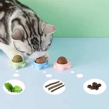 Интерактивная игрушка для домашних кошек в форме съедобного шарика в форме морской черепахи, вращающегося на 360 градусов.