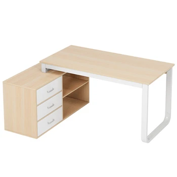 Привлекательная цена Новый тип простой современный офисный стол для спальни с книжной полкой письменный стол