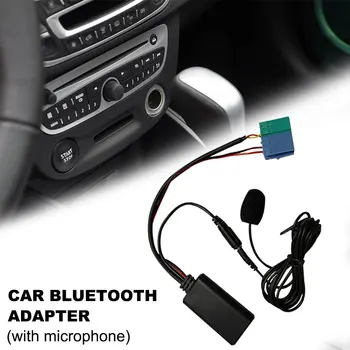 Автомобильный модуль Bluetooth AUX аудиокабель Адаптер микрофон Громкой связи MINI ISO 6Pin AUX кабель для радио Renault Updatelist 2005-2011