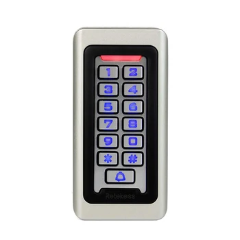 Клавиатура контроля доступа безопасности RFID-клавиатура Контроля доступа к двери Автономная клавиатура 2000 пользователей Wiegand 26-битная бесконтактная RFID-карта