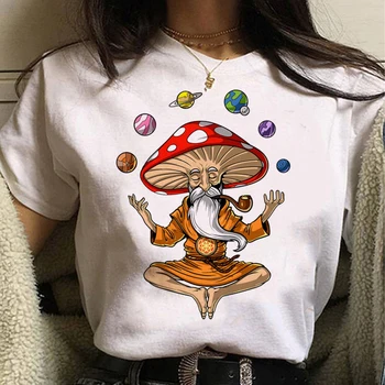 Волшебные грибы, Инопланетные Психоделические футболки, женская дизайнерская футболка с комиксами, одежда с комиксами для девочек